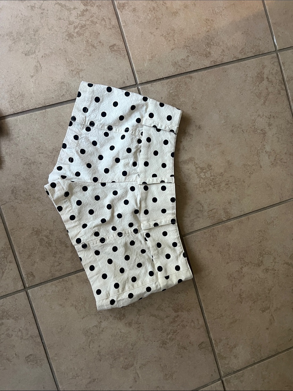 Polka Dot shorts- Black on White - Picture 3 of 3